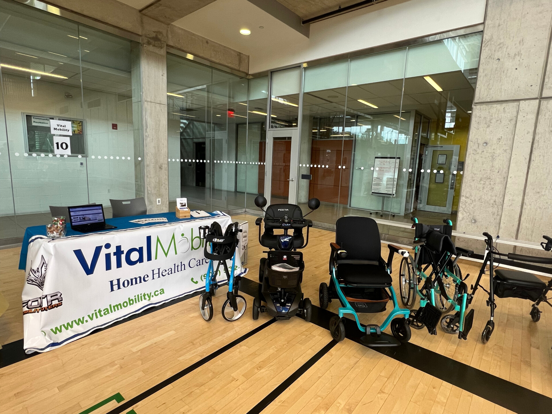 Vital Mobility at the Health and Wellness Fair at York Recreation Centre