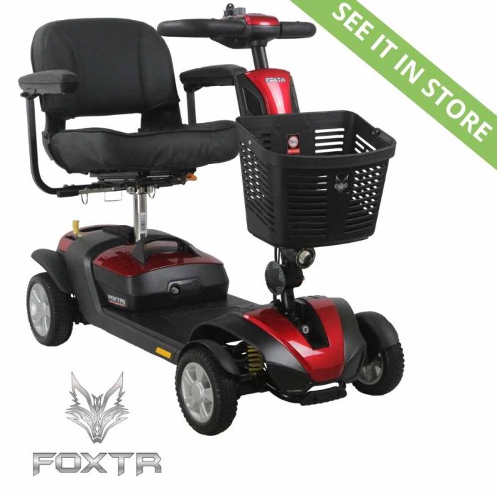 FOXTR I Travel Mobility Scooter with Ultra Suspension